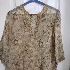 XS Banana Republic Blouse sheer EUC